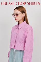 クロップシャツ / crease crop shirts