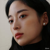 14Kゴールドスワロフスキーパールピアス/14K Gold Swarovski Pearl Earring (10mm + silicone clutch)