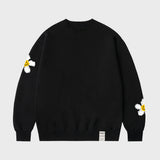 [UNISEX] Multi-tape flower smile drawing sweatshirt