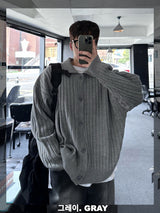 [주문폭주] 2. 레빗 골지 루즈핏 카라 가디건