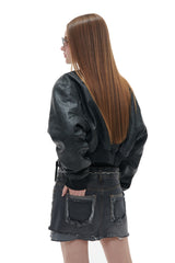 FOLD DENIM-BLACK