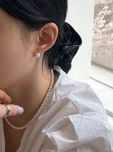 [92.5silver] swirl pearl necklace_4mm