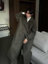 Pleddy Roden Double Wool Long Coat (3color)