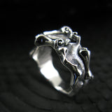 ローリングLシルバーリング / RollingL silver ring (4596238483574)
