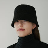 WINTER BUCKET HAT (BLACK) (6645938651254)