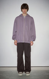  BLUR HEART LOOSE HOODIE ZIP UP_INDI PINK