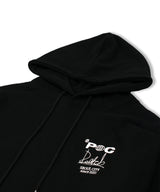 サイン_ロゴ フード スウェットシャツ/ Sign_Logo Hooded Sweatshirt BLACK (6613177860214)