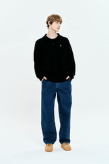 MONO CHERRY MEN COLLAR KNIT[BLACK]