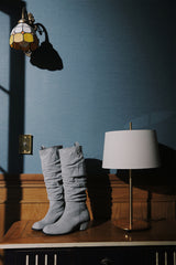 ブラーリーリンクルロングブーツ / BLURRY WRINKLE LONG BOOTS_3COLORS