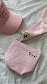 ロゴラベルポーチバッグ / HADDE LOGO LABEL POUCH BAG