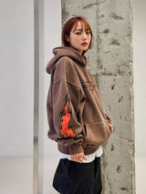 VENTIQUE Pigment Bat Napping Hoodie 2color