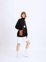 ハーフジップアップニットスウェットシャツ/HALF ZIP UP KNIT SWEATSHIRTS BLACK