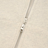 WITTY BUNNY WAPPEN NAPPING HOODIE ZIP UP [OATMEAL]
