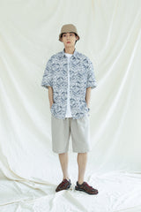 プレイン 1/2 シャツ /PLAIN PAISLEY 1/2 SHIRT CREAM