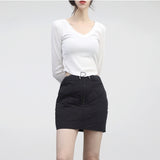 two-gen string padded skirt