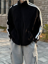 LMN ラインフリースジャージー / LMN line fleece jersey (black)