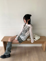 リージェントリボンスマッジング長袖Tシャツ
