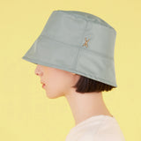 Stud Drop Over Fit Poly Bucket Hat Mint