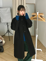 Guryane long balmaccan coat