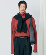 ハリスシルキータートルネックロングスリーブ / harris silky turtle neck long sleeve burgandy