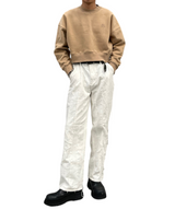 プリントクロップドスウェット/Print Cropped Sweat-BEIGE
