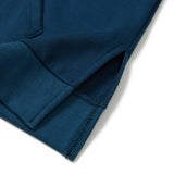 Lettering Knit Contrast Hoodie [VINTAGE BLUE] (6618799374454)