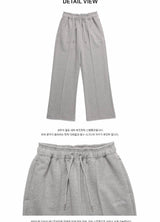セミブーツカット ワイド ピンタック スウェットパンツ /  CHARMS SEMI BOOTCUT WIDE PINTUCK SWEAT PANT MG