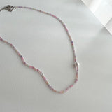 pd パールカラービーズチョーカーネックレス/pd Pearl Color Beads Choker Necklace