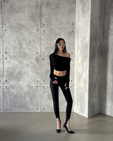 Silver-grooved Stelleto high heels