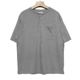 スリーボタンヘンリーネック半袖 (4 color)