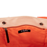 コットン 2WAY キャンバスバッグ / COTTON 2WAY CANVAS BAG-CREAM+ORANGE