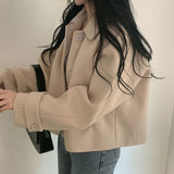 [Original 100!!/Low X] Softer than handmade, Butter Collar Short Coat / Jacket;5col