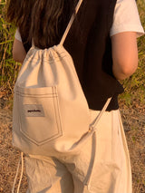 ppocketto ivory string bag
