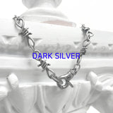 10mm トローン リンク ネックレス / [BLESSEDBULLET]10mm thron link  necklace_vintage silver