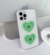 ブラーハートビームグリーンフォーンケース / Blur Heart Beam green Phone Case