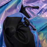 コージーフーデッドアノラックジャケット/BSR2223FWJK087 COZY HOODED ANORAK JACKET HOLOGRAM BLUE