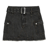 [NF] LOW-RISE CARGO MINI SKIRT (GRAY)_F23QD820