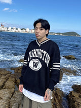 ウォッシングトーンVネックニットウェア/Washington V-neck Knitwear