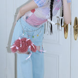 1 3 HACHI key ring - PINK