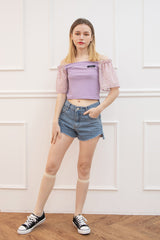 シフォンシャーリングTシャツ