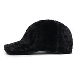VA Square Stud Fur Ball Cap / Black