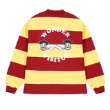 ロゴストライプポロシャツ / Logo striped polo (4473270468726)