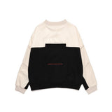 [ILLEDIT] STRING DETAIL SWEAT SHIRT BLACK (6624807911542)