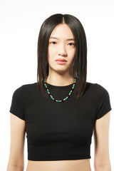 MP010 FRESHWATER PEARL WITH NATURAL STONE NECKLACE