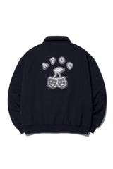 Cherry Bear Half Zipup Crewneck_Navy (6684835414134)