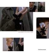 Black Bunny Phone Strap