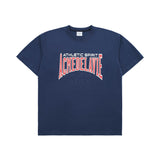 [24SS] VARSITY LOGO EMBOSSING PRINTING SHORT SLEEVE T-SHIRT NAVY