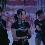 0012 [テヨン、REDVELVET Pick] マルチシェイプジルコニアチョーカー