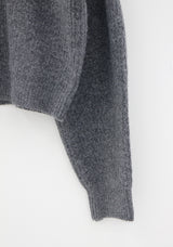 テビパフVネックニット/Tebi Puff V-neck Knit (4color)