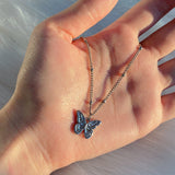 Clueny butterfly necklace (6657679884406)
